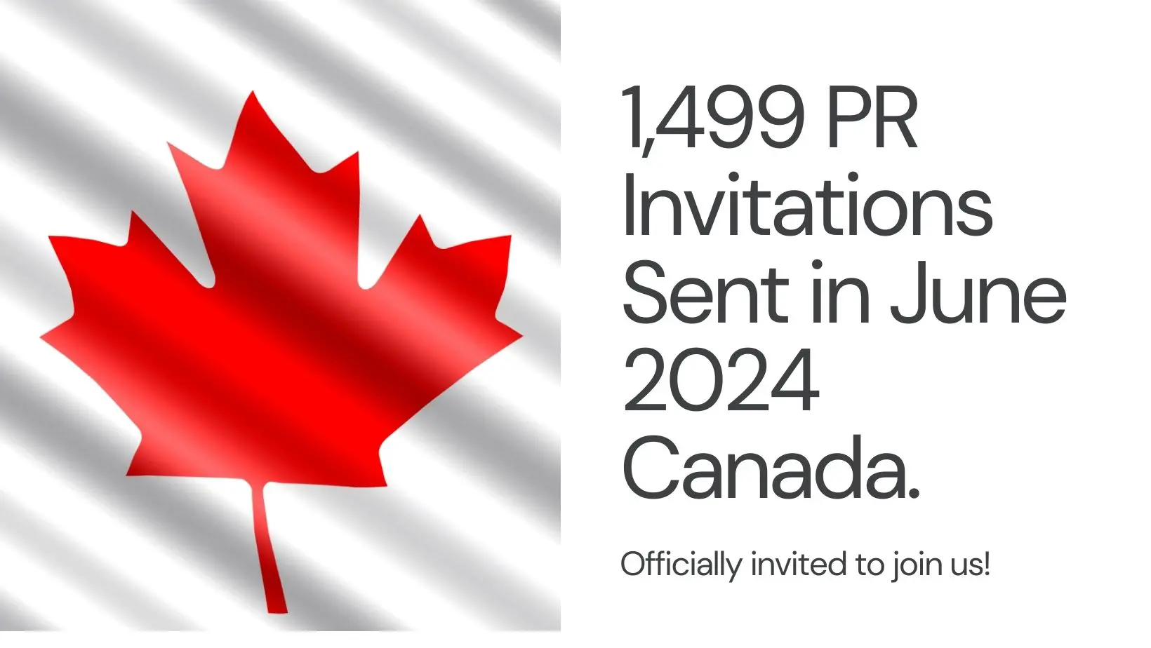 1,499 PR Invitations Sent in June 2024 Canada.